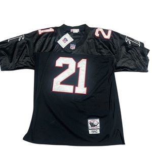 NFL Deion Sanders Falcons throwback jersey